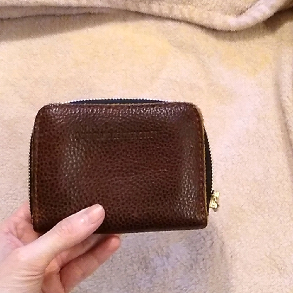 Portland Leather Goods Small Wallet in color "Nutmeg"